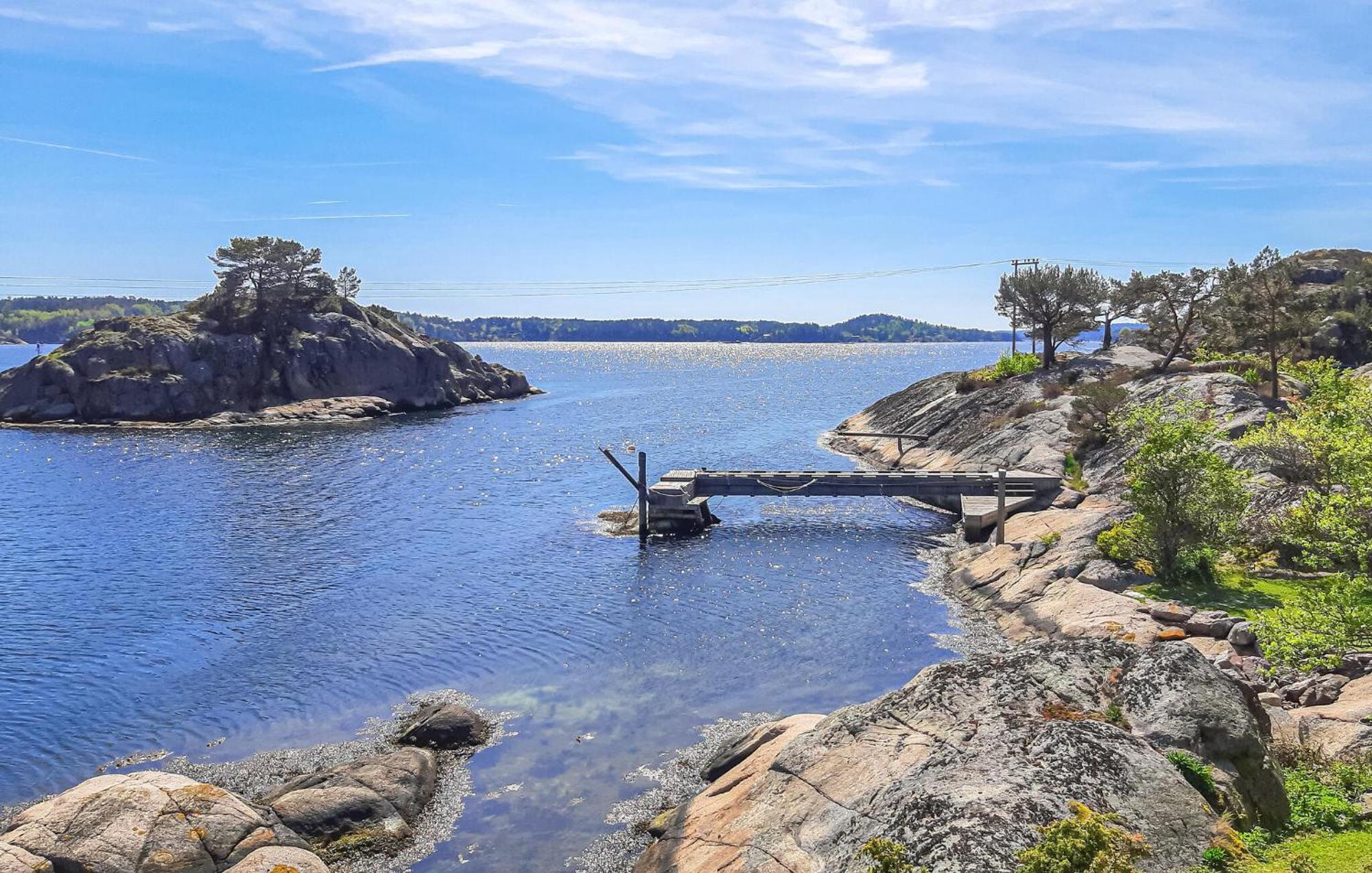 Pet Friendly Home In Gjeving With House Sea View Eksteriør billede